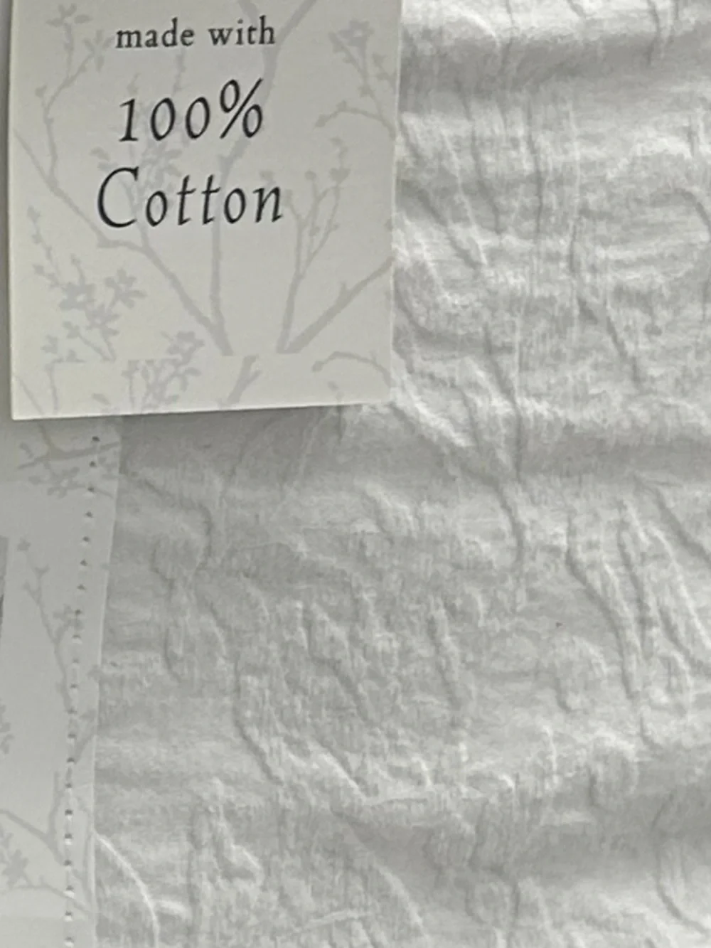 Nantucket Jacquard White Stone Washed Cotton Queen Comforter Set 90”x90”